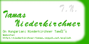 tamas niederkirchner business card